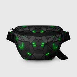 Поясная сумка Броня в стиле киберпанка в виде плит, цвет: 3D-принт