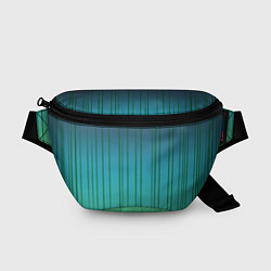 Поясная сумка Хаотичные зеленые линии, цвет: 3D-принт
