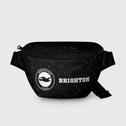 Поясная сумка Brighton sport на темном фоне по-горизонтали, цвет: 3D-принт