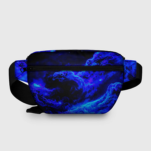 Поясная сумка Синий густой дым - inferno blue / 3D-принт – фото 2
