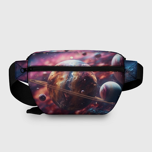 Поясная сумка Объемный космос и планеты / 3D-принт – фото 2