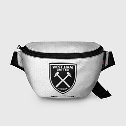 Поясная сумка West Ham sport на светлом фоне, цвет: 3D-принт