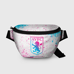 Поясная сумка Aston Villa neon gradient style, цвет: 3D-принт