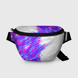 Поясная сумка Neon glitch, цвет: 3D-принт