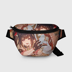 Поясная сумка Honkai Star Rail Sparkle and kitsune mask, цвет: 3D-принт