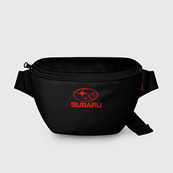 Поясная сумка Subaru red logo, цвет: 3D-принт