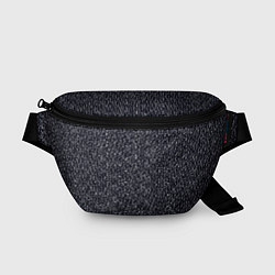 Поясная сумка Текстурированный чёрно-синий, цвет: 3D-принт