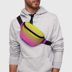 Поясная сумка Градиент яркий, цвет: 3D-принт — фото 2