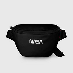 Поясная сумка Nasa white logo, цвет: 3D-принт
