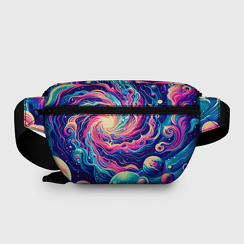 Поясная сумка Разноцветный бескрайний космос - нейросеть / 3D-принт – фото 2