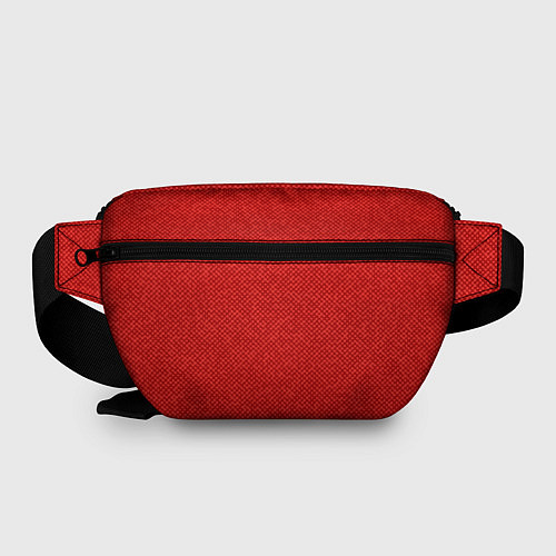Поясная сумка Красный однотонный текстурованный / 3D-принт – фото 2