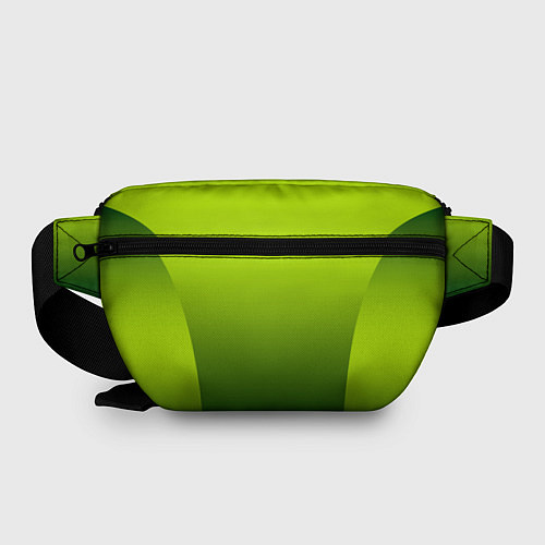 Поясная сумка Яркий зеленый градиентный комбинированный узор / 3D-принт – фото 2