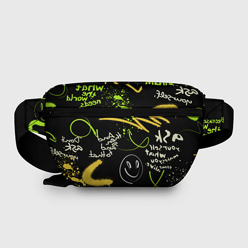 Поясная сумка Неоновый смайл / 3D-принт – фото 2