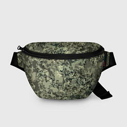 Поясная сумка Оливковый хаки паттерн, цвет: 3D-принт