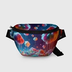 Поясная сумка Planet chupa chups - neon glow, цвет: 3D-принт