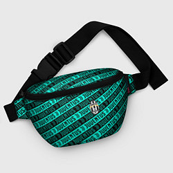 Поясная сумка Juventus pattern logo steel, цвет: 3D-принт — фото 2