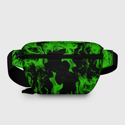 Поясная сумка Razer зелёный огонь / 3D-принт – фото 2