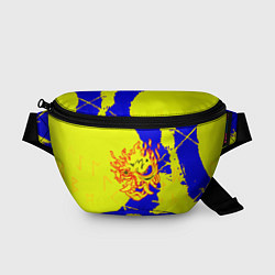Поясная сумка Samurai logo yellow fire, цвет: 3D-принт