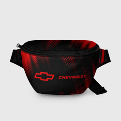 Поясная сумка Chevrolet - red gradient по-горизонтали, цвет: 3D-принт