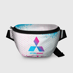 Поясная сумка Mitsubishi neon gradient style, цвет: 3D-принт