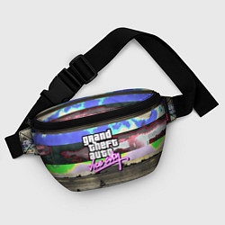 Поясная сумка Vice city glitch, цвет: 3D-принт — фото 2