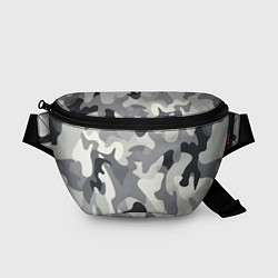Поясная сумка Бело-серый камуфляж