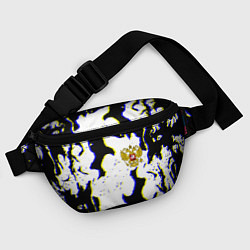 Поясная сумка Россия герб глитч, цвет: 3D-принт — фото 2