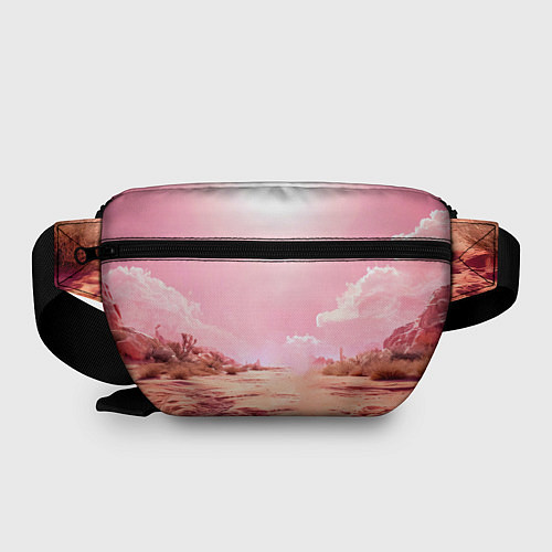 Поясная сумка Верблюд в розовой пустыне / 3D-принт – фото 2