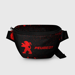 Поясная сумка Peugeot - red gradient по-горизонтали, цвет: 3D-принт