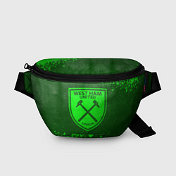 Поясная сумка West Ham - green gradient, цвет: 3D-принт