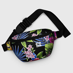 Поясная сумка Tropical flowers - aloha, цвет: 3D-принт — фото 2