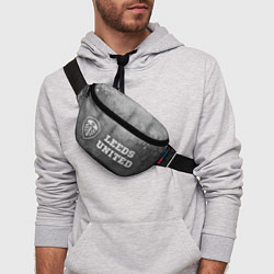 Поясная сумка Leeds United - grey gradient по-горизонтали, цвет: 3D-принт — фото 2
