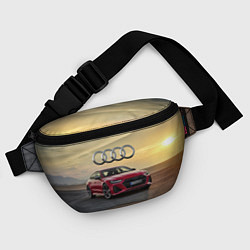 Поясная сумка Audi RS 7 на закате солнца, цвет: 3D-принт — фото 2