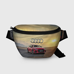 Поясная сумка Audi RS 7 на закате солнца, цвет: 3D-принт