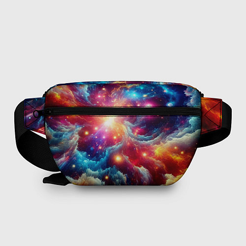 Поясная сумка Colorfull neon space clouds - ai art fantasy / 3D-принт – фото 2