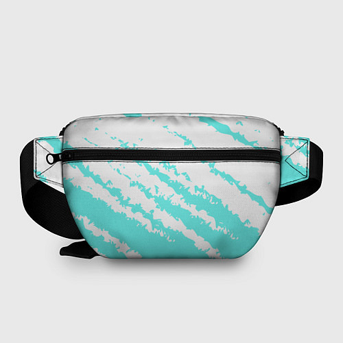 Поясная сумка The color is light blue and white / 3D-принт – фото 2