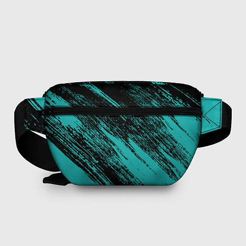 Поясная сумка The color is black and light blue / 3D-принт – фото 2