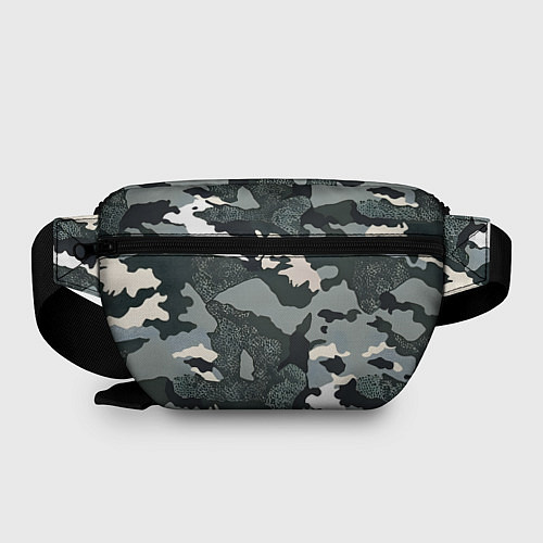 Поясная сумка Темно зеленый камуфляж / 3D-принт – фото 2