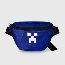 Поясная сумка Minecraft blue poly, цвет: 3D-принт