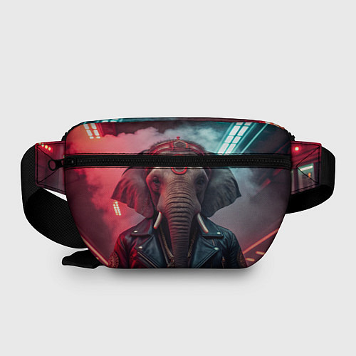 Поясная сумка Cyberpunk elephant / 3D-принт – фото 2