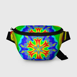 Поясная сумка Неоновая психоделика узор, цвет: 3D-принт