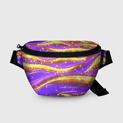 Поясная сумка Блестящая волнистая текстура, цвет: 3D-принт