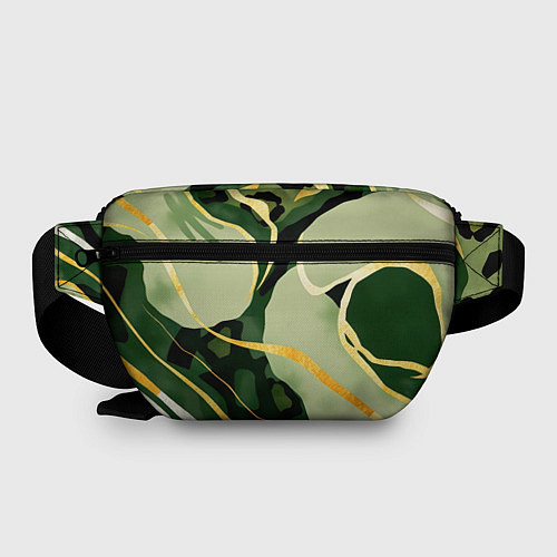 Поясная сумка Зеленый природный паттерн / 3D-принт – фото 2