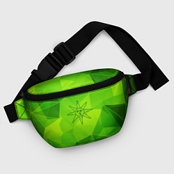 Поясная сумка Dark Souls green poly, цвет: 3D-принт — фото 2