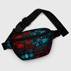 Поясная сумка Twenty one pilots rock pattern, цвет: 3D-принт — фото 2