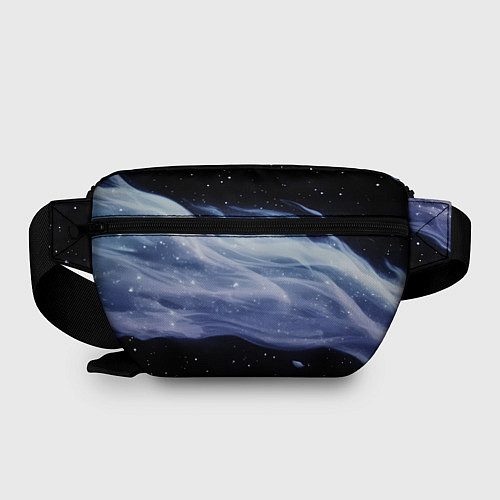 Поясная сумка Синяя волна в космосе - текстура / 3D-принт – фото 2