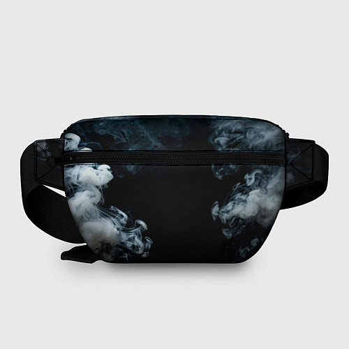 Поясная сумка Бейсбольная бита на черном в дыму / 3D-принт – фото 2