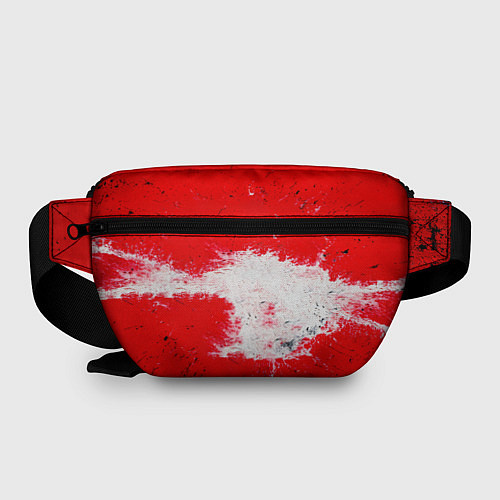 Поясная сумка Ватерполистский мяч на красном / 3D-принт – фото 2