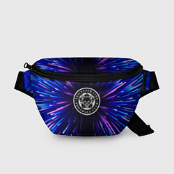 Поясная сумка Leicester City neon energy, цвет: 3D-принт