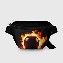 Поясная сумка Огненный шар для боулинга, цвет: 3D-принт